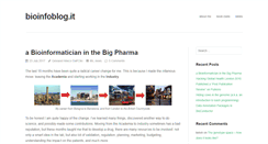 Desktop Screenshot of bioinfoblog.it