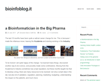 Tablet Screenshot of bioinfoblog.it